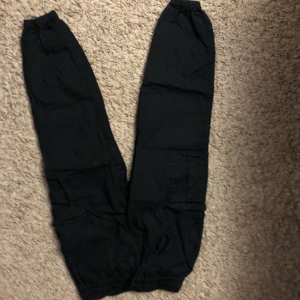 Black cargo pants